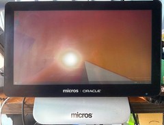 Oracle Micros Workstation 6 610 Win8.1 POS Touchscreen System w Stand