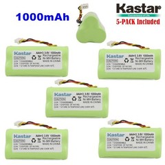 5 X Kastar Motorola Symbol LS-4278 DS-6878 Replacement Battery 1000mAh AAA 3.6v