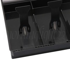 ABS Plastic Black Cash Register Drawer for Money Storage 12.68×9.65×1.38&Prime;