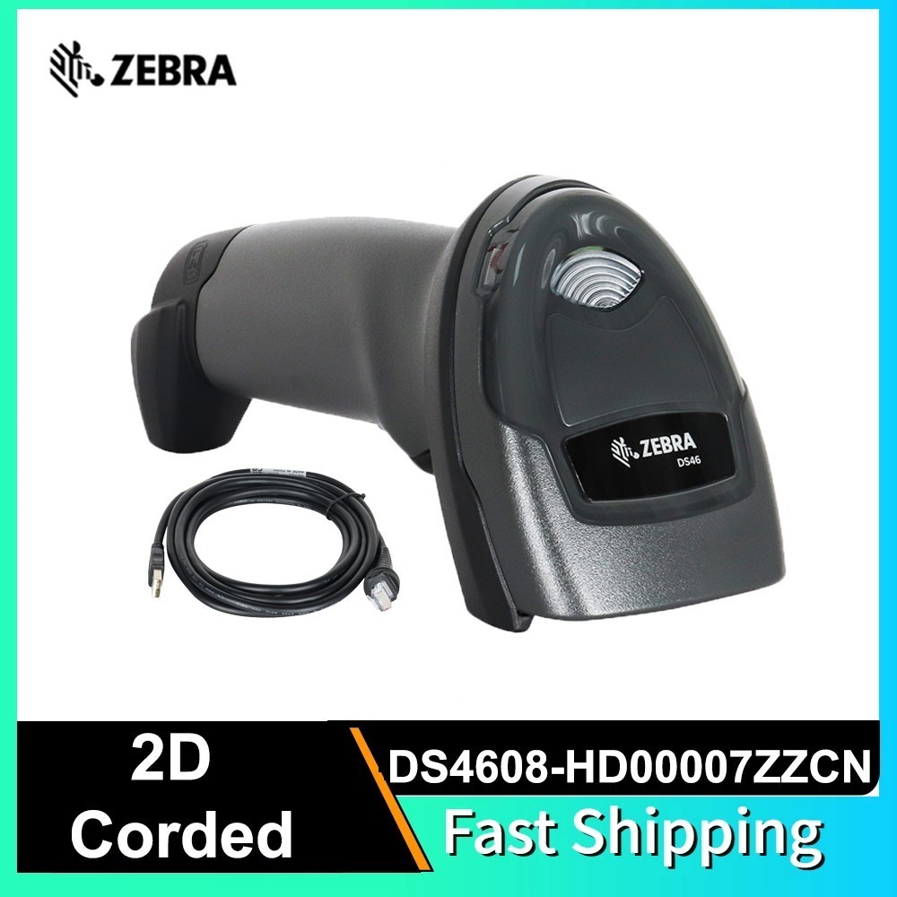 Zebra DS4608-HD00007ZZCN High Density 1D/2D USB Handheld Corded Barcode Scanner