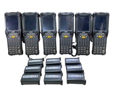 LOT OF 6: SYMBOL MC92N0 MC920-GP0SYGYA6WR HANDHELD MOBILE SCANNERS + 9 BATTERY