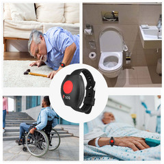 CATEL CTT16 Wireless Call Pager CTM699 Receiver Wrist SOS Button Emergency Alert