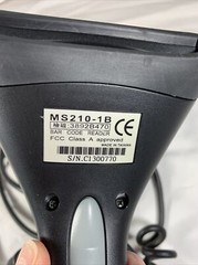 Unitech MS210-1B Bar Code Scanner ****UNTESTED***