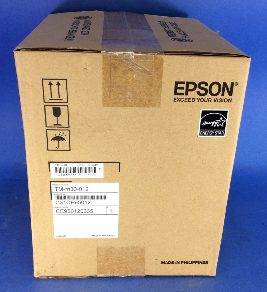 New Epson TM-M30-012 Thermal Printer USB/ Bluetooth for iPhone/iPad