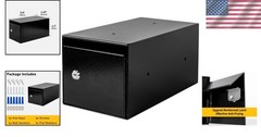 Compact Cash Drop Box with Anti-Theft Key Lock – Secure for Retail and Rentals