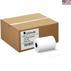 50 Pack of 2-1/4 x 85 BPA-Free Thermal Paper Rolls for Clear, Reliable Printing