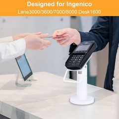 CRIZISTON Credit Card Terminal Stand for Ingenico White