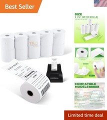10-Pack 2.25&Prime; x 165&prime; Thermal Receipt Paper – Biodegradable for POS Systems