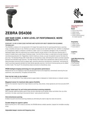 Zebra Symbol DS4308-SR 1D/2D Handheld USB Barcode Scanner QR Code Reader Kit US