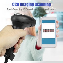 Versatile CCD USB Barcode Scanner – Supports 1D Codes with Shock-Resistant Build