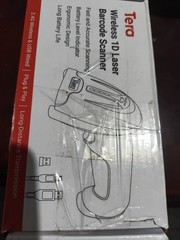 TERA 5100 1D Laser Barcode Scanner 2.4G Wireless USB Wired Orange