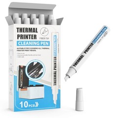 Thermal Printer Cleaning Pen 10 Pack – Printhead Cleaner 4×6 Inches, White