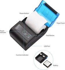 Receipt Printer, Portable Mini Thermal Receipt Printers USB Receipt Bill Tick…