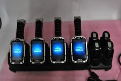 4x Zebra TC8000 Touch Mobile Computers W/ 4-Slot Charger Cradle T8-E11
