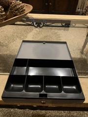 Cash Metal Gray Drawer w/ Removable Tray « NO Keys Included »