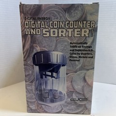 DIGITAL ENERGY DIGITAL COIN COUNTER AND SORTER! NIB