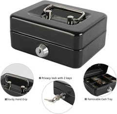 Portable Mini Cash Box with Multiple Compartments – Ideal for Organizing