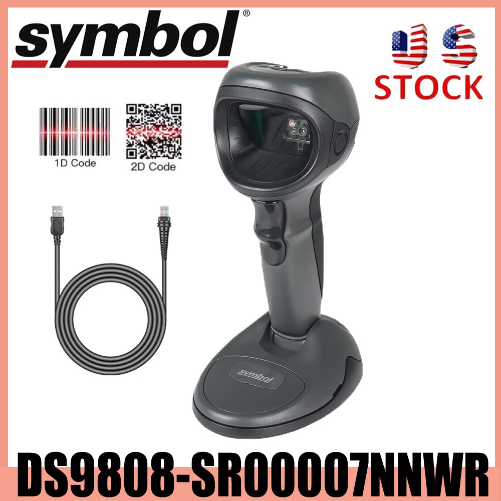Zebra DS9808-SR00007NNWR 2D/1D/QR Code Barcode Scanner w/ USB Cable USA Stock