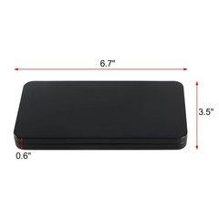 MC MEICHUANG 4 PCS Black Metal Cash Box Money Saving 6.7&Prime;L x 3.5&Prime;W,