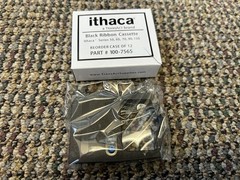 ITHACA 150 100-7565 Black Ribbons 50-90-150 Series Printers Lot of (12) + Paper