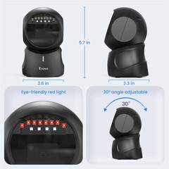 Eyoyo 2D QR Code Desktop Barcode Scanner, Screen Scanning for POS PC Library