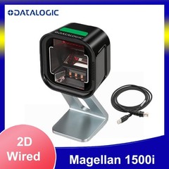 Datalogic Magellan 1500i 2D Corded Handsfree Barcode Scanner w USB Cable & Stand