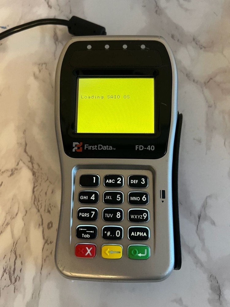 First Data FD-40 PIN Pad Terminal Model xPED-8006L2-3CR