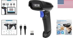 Bluetooth Barcode Scanner, Support 2.4G Wireless & Bluetooth & Wired | Connec…