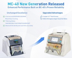 RIBAO MC-40 Mixed Denomination Money Counter, Business Grade Cash Counting Ma…