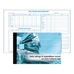 Zions Daily Takings And Expenditure Record 335 X 205 Mm Durable Hardcover