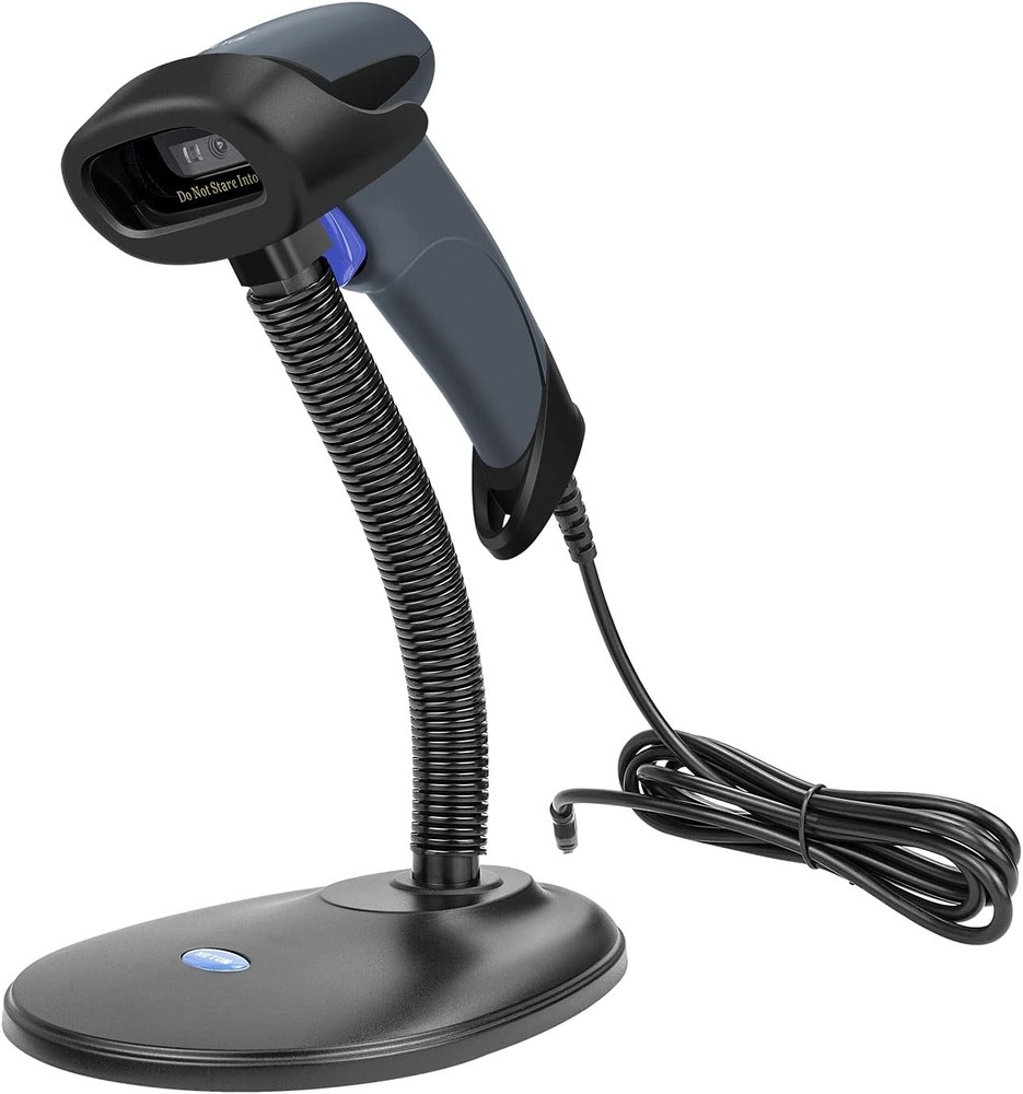 NETUM M5S 2D QR Barcode Scanner USB Wired w/ Stand