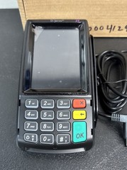 Dejavoo Z9 VEGA3000 Black 3.5&Prime; LCD POS Credit Card Terminal Untested