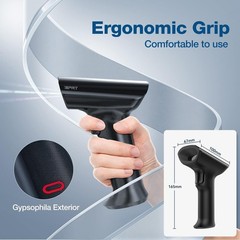 iDPRT Bluetooth 1D 2D QR Barcode Scanner, Wireless Barcode Scanner, Handheld UPC