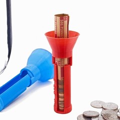 COIN COUNTING TUBES FAST WRAP PENNY NICKEL DIME QUARTER USA /3d printed