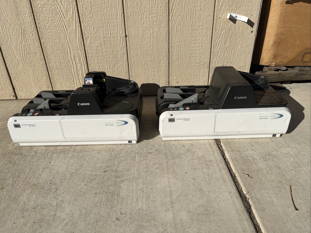Lot Of 2 Canon ImageFormula CR-190i II Check Document Scanners for parts