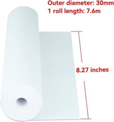NYEAR 6 Rolls A4 Quick-Dry Thermal Paper (210Mm/8.27&Prime;Width/7.6M Long,Φ1.18&Prime;) for