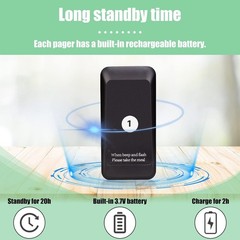 TD157 Restaurant Buzzer System with 2 Alert Modes