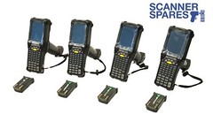 Lot of 4 Symbol MC92N0-GJ0SXERA5WR & CHARGER – 1D Windows Mobile 6.5 & WARRANTY!