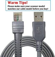 10x 6FT USB Cable CBA-U01-S07ZAR For Zebra Symbol LS2208 DS2208 Barcode Scanner