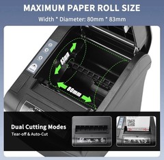 Netum 80Mm Thermal Receipt Printer Wifi Pos Printer Auto Cutter Usb Serial