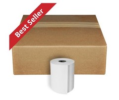 PosPaperRoll 3in x 150ft 1-Ply Bond Paper Roll 12 Count