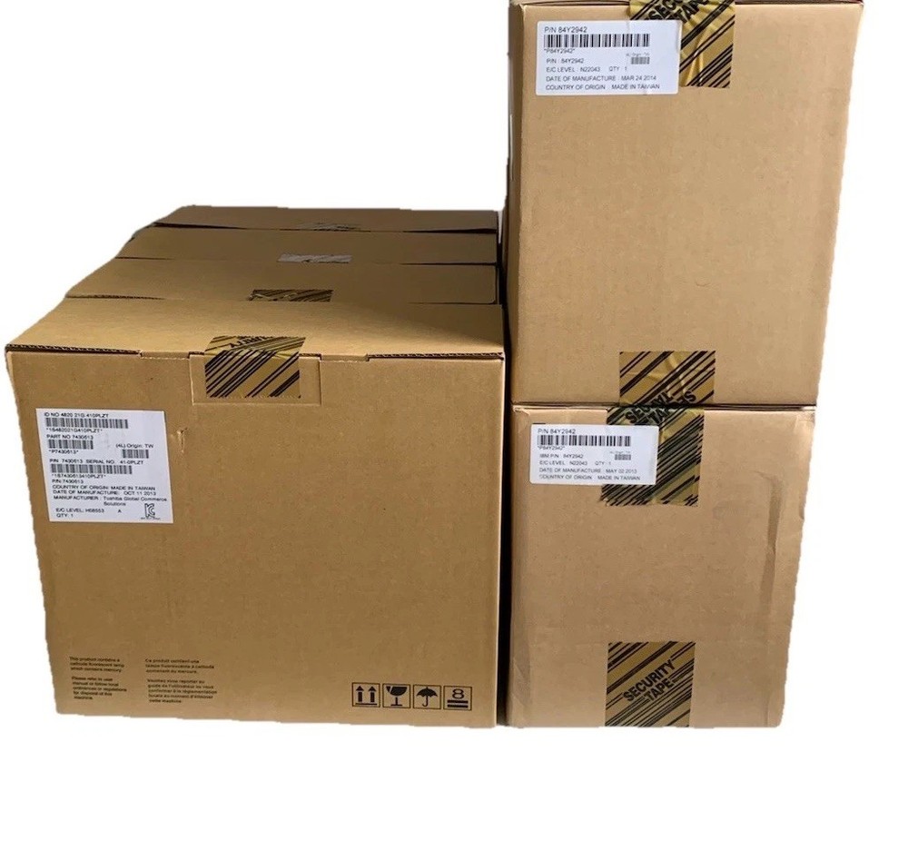 4820-21G IBM SurePoint 12” Touch Display With Stands (Lot Of 4) Factory Sealed