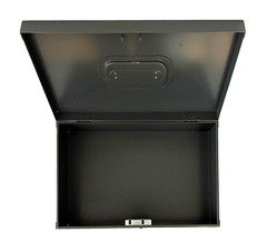 Large Metal Cashbox With Key, Dimensions: 12 1/2&Prime; x 8&Prime; x 5&Prime;, Overall Good Cond.