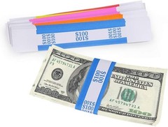 Self-Adhesive Currency Bands – 7.5&Prime; x 1.1&Prime; – 250 Piece Assortment for Businesses