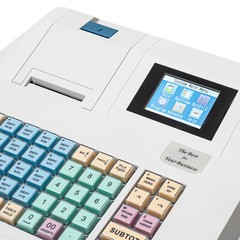 48Key Desktop Electronic Cash Register POS Casher Digital LED Display w/ Drawer