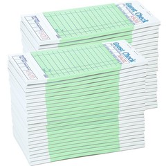 Budgenix Guest Checks Server Note Pads 100 Pack 5000 Orders, Green Guest Chec…