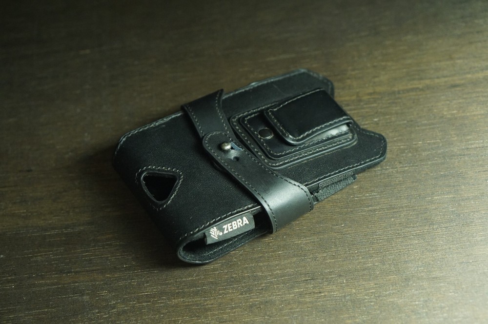 ✅GENUINE✅ Zebra Leather Holster Belt TC51 TC56 Soft Holster SG-TC51-HLSTR1-01