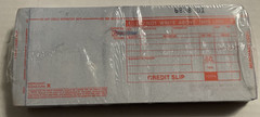 1000 LONG 2 PART Refund Credit Card Imprinter Slips Credit Receipt Drafts