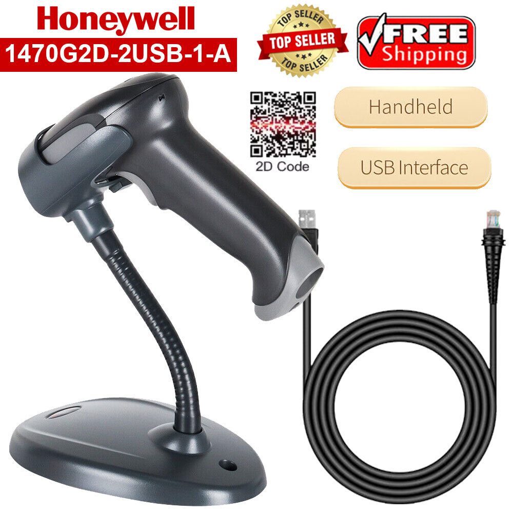 Honeywell Voyager 1470G 2D USB Barcode Scanner Kit with Stand 1470G2D-2USB-1-A