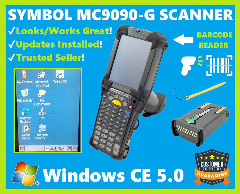 Symbol MC9090-GF0HBEGA2WR Laser Scanner, Windows CE 5.0, Enter Keypad, WiFi!🔥⭐